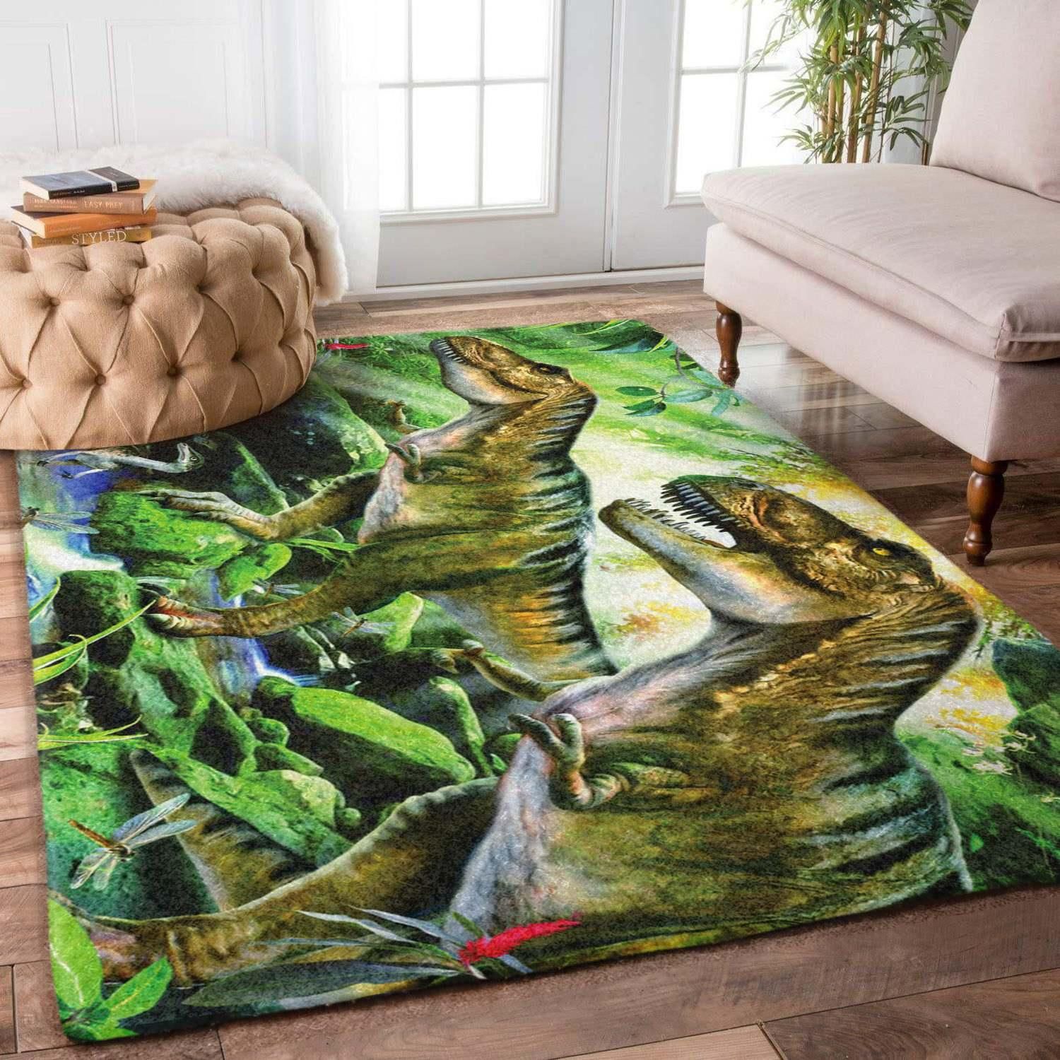 Dinosaurs Rug Chrismas Gift - Indoor Outdoor Rugs