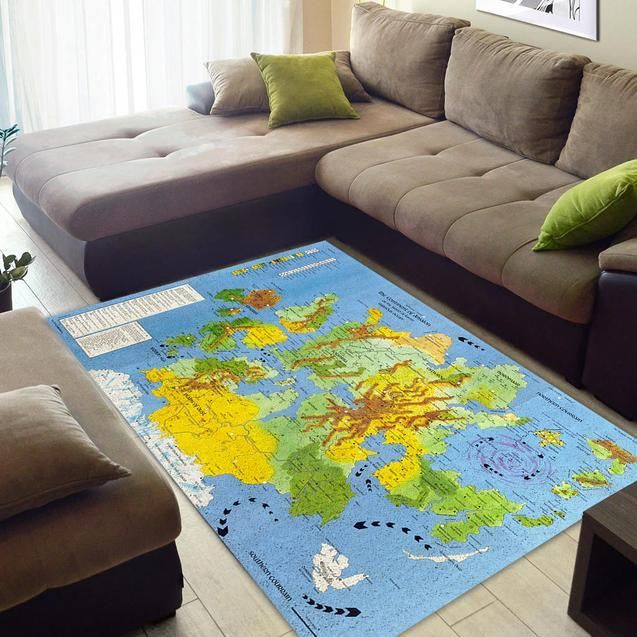 Map Of Krynn Area Rug Chrismas Gift - Indoor Outdoor Rugs