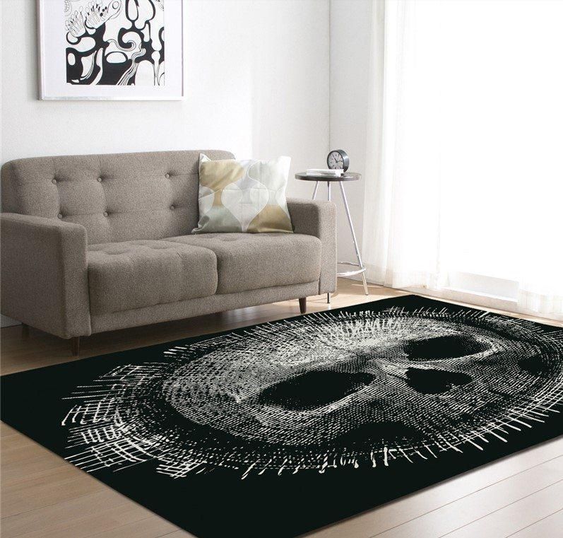 Skull Rug Chrismas Gift - Indoor Outdoor Rugs