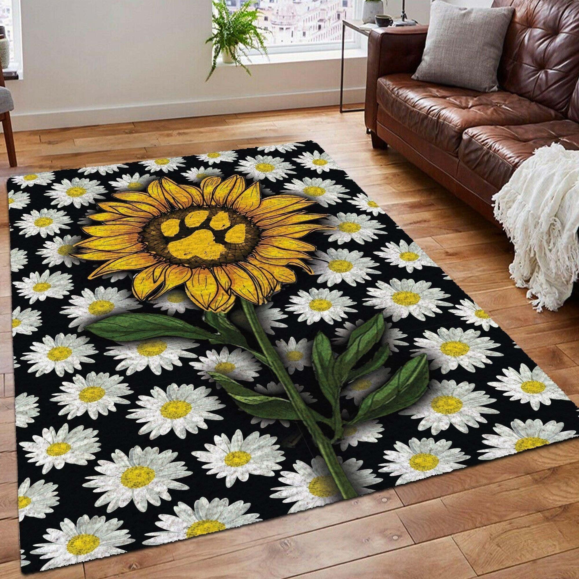 Flower K Rug Chrismas Gift - Indoor Outdoor Rugs