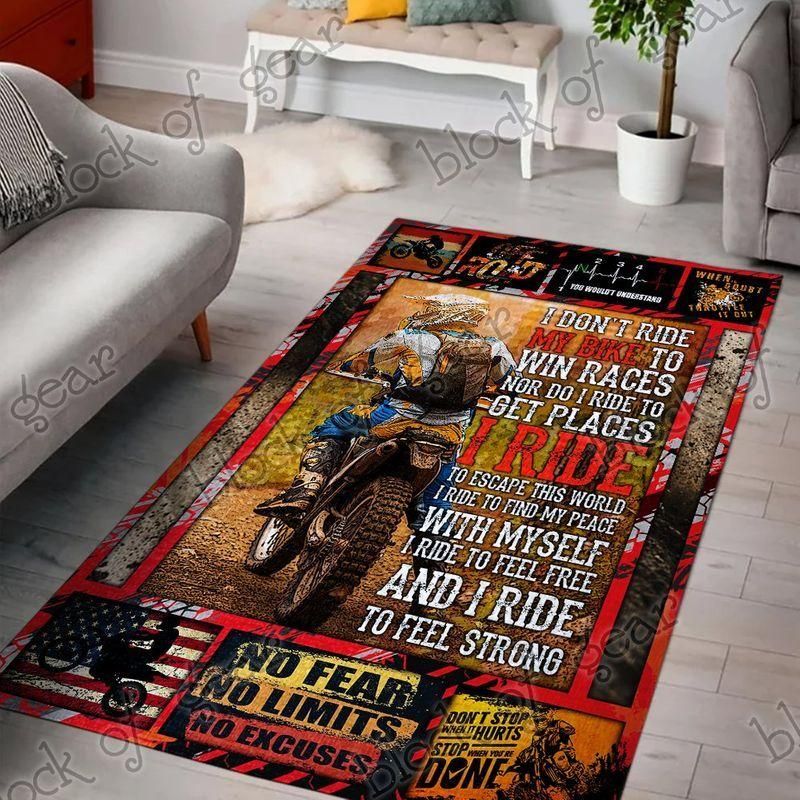 Motocross Living Room Rug Chrismas Gift - Indoor Outdoor Rugs