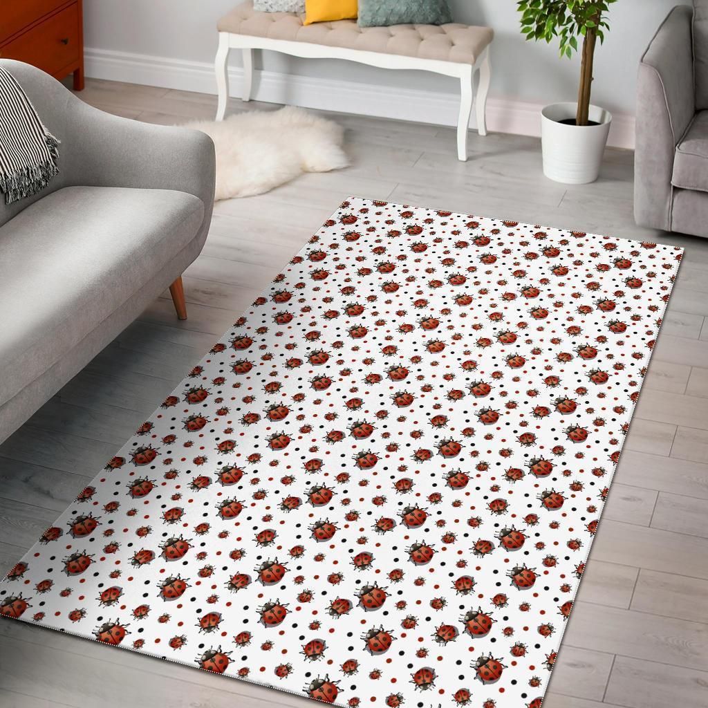 Ladybird Area Rug Chrismas Gift - Indoor Outdoor Rugs