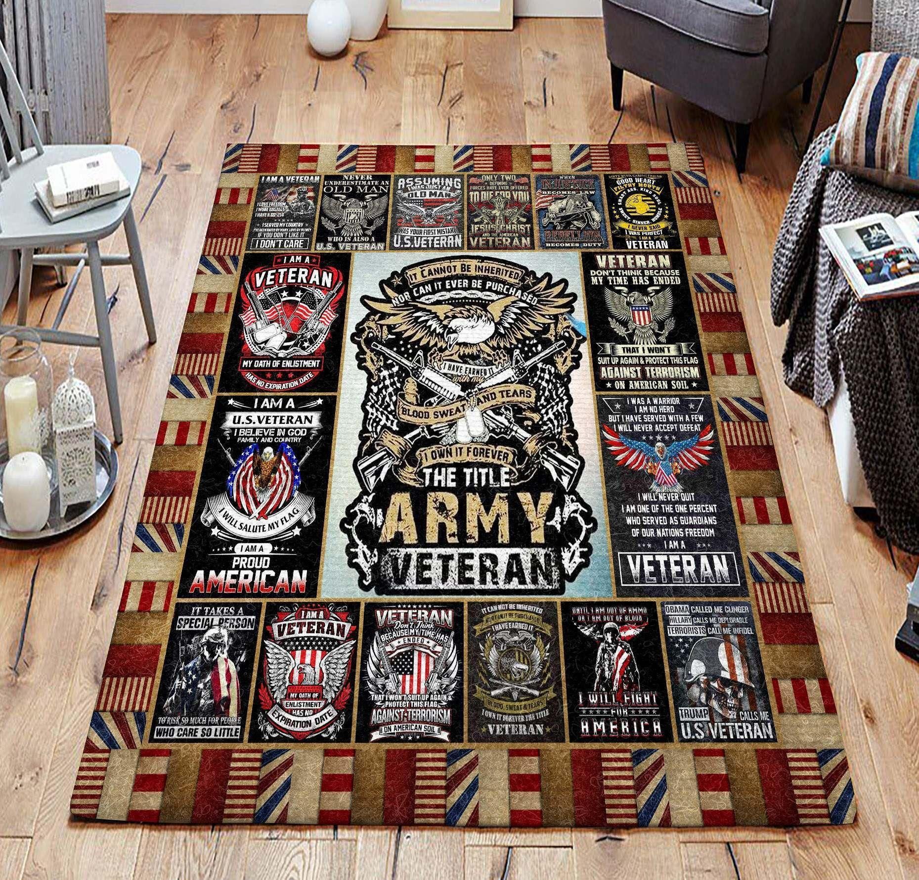 Veteran Gs Rug Chrismas Gift - Indoor Outdoor Rugs