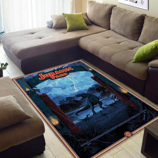 Jurassic Park Area Rug Chrismas Gift - Indoor Outdoor Rugs