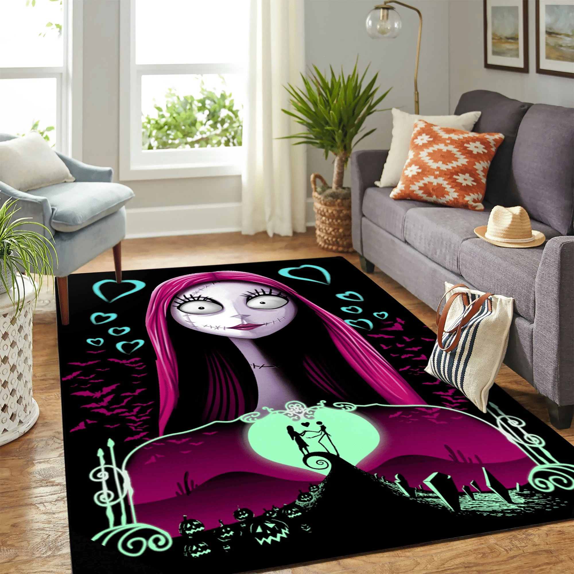 Nightmare Before Christmas Sally Carpet Rug Chrismas Gift - Indoor Outdoor Rugs