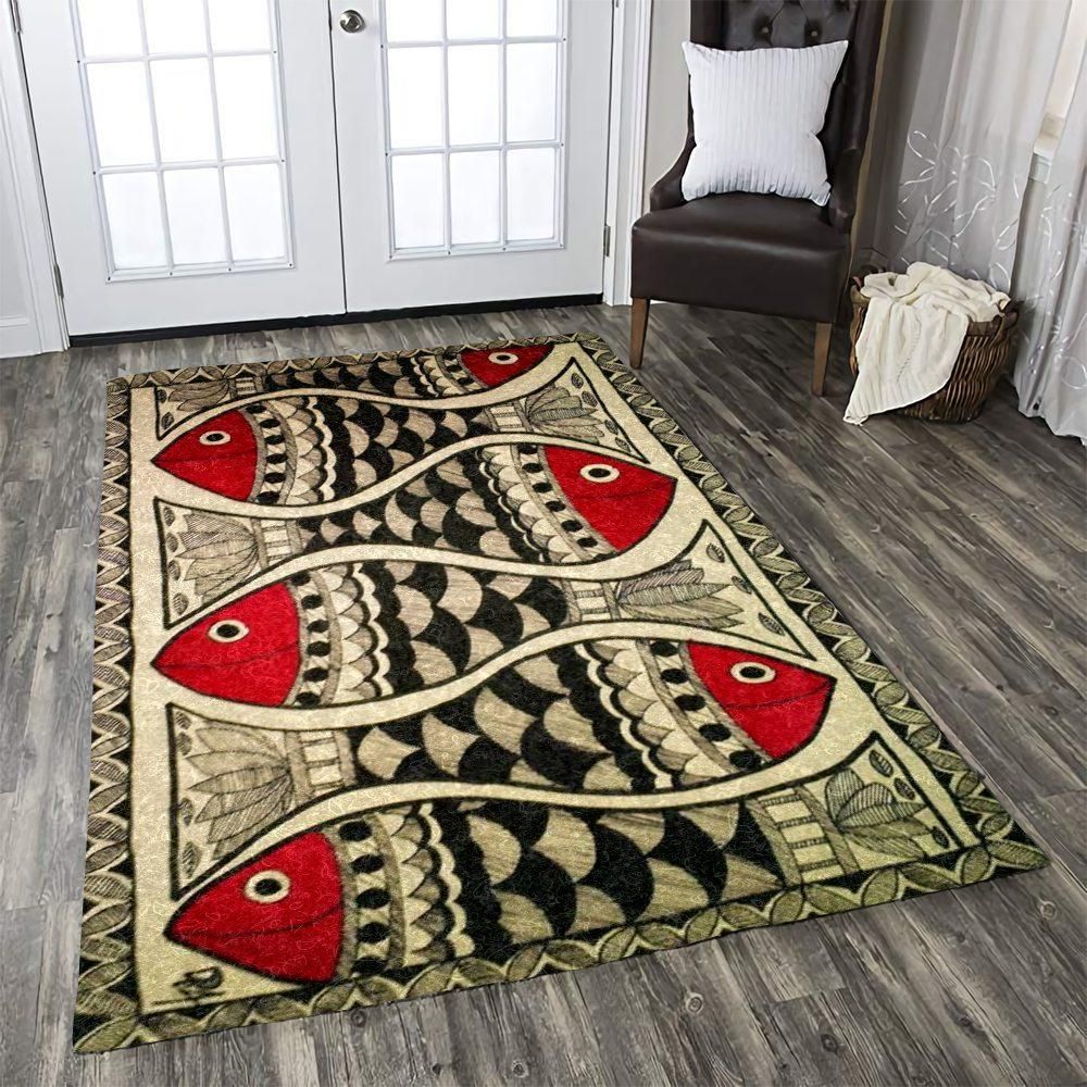 Fish Rug Chrismas Gift - Indoor Outdoor Rugs