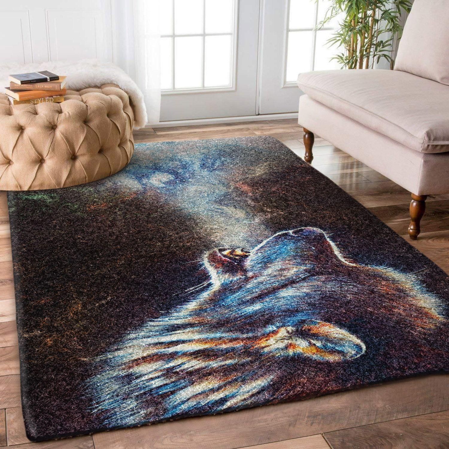 Wolf Rug Chrismas Gift - Indoor Outdoor Rugs