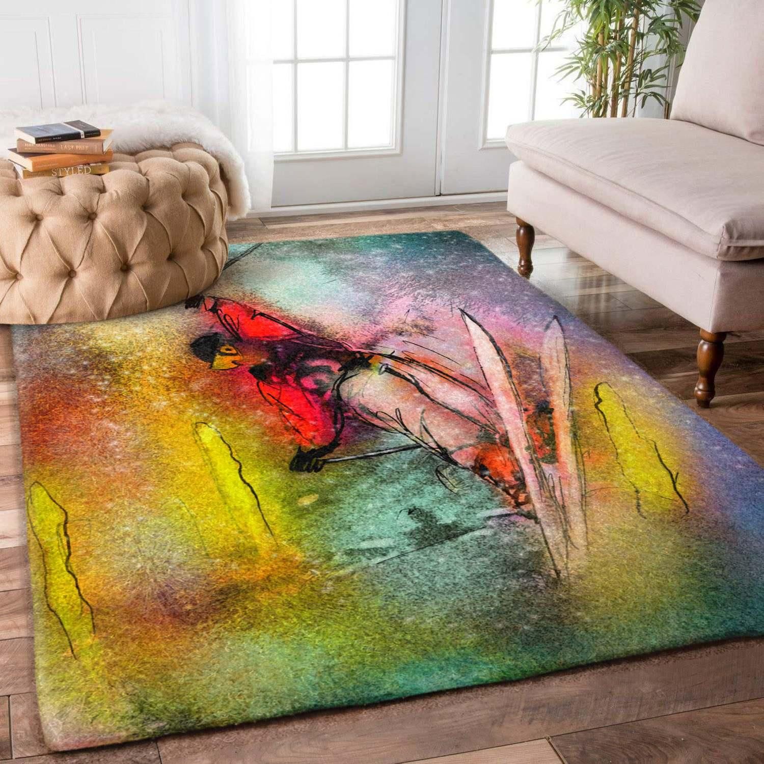 Skiing Rug Chrismas Gift - Indoor Outdoor Rugs