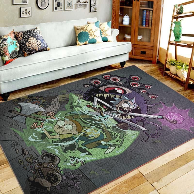 Dungeons Dragons Area Rug Chrismas Gift - Indoor Outdoor Rugs