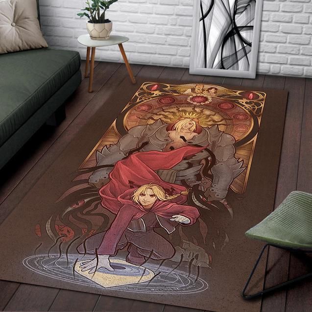 Fullmetal Alchemist Brotherhood Area Rug Chrismas Gift - Indoor Outdoor Rugs