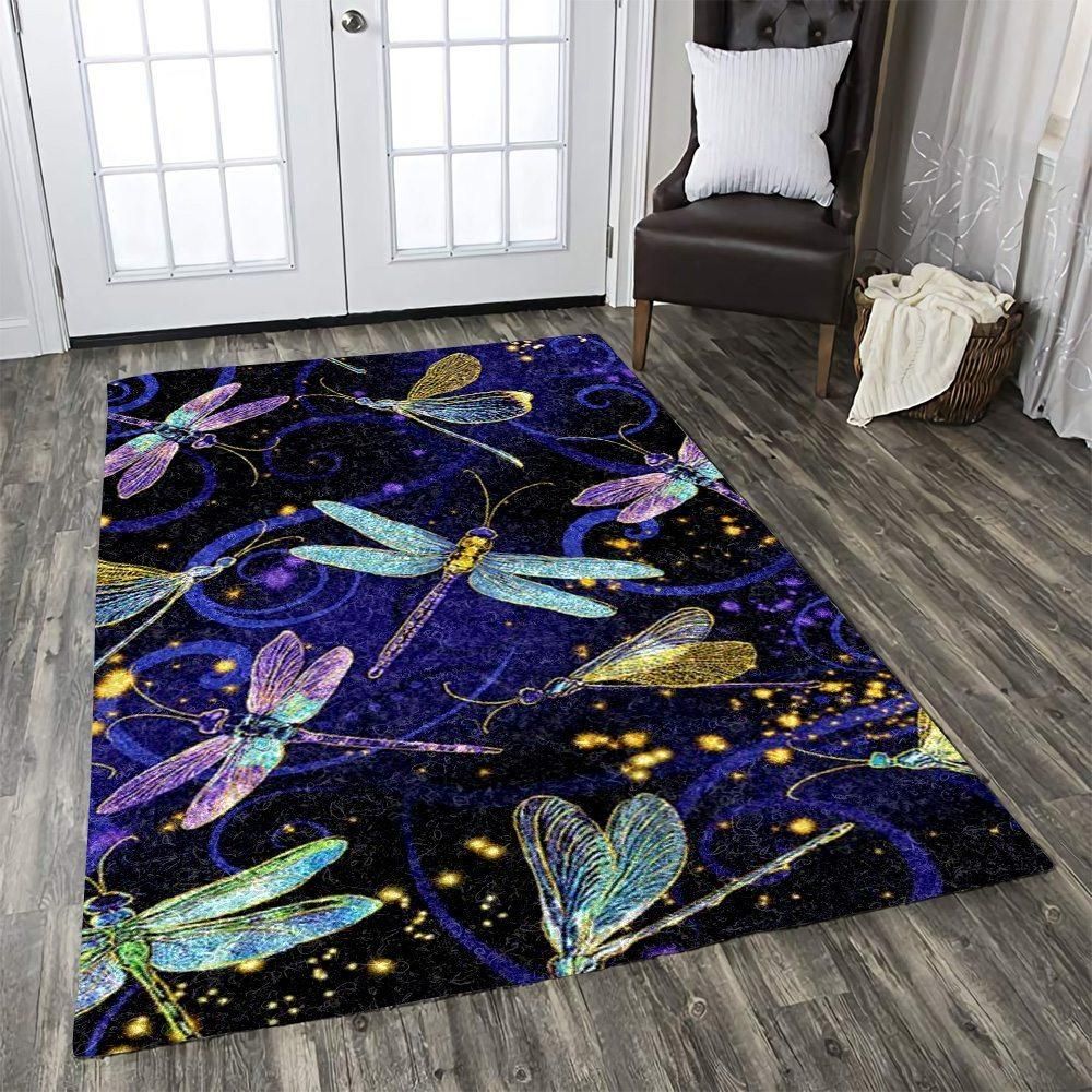 Dragonfly Rug Chrismas Gift - Indoor Outdoor Rugs