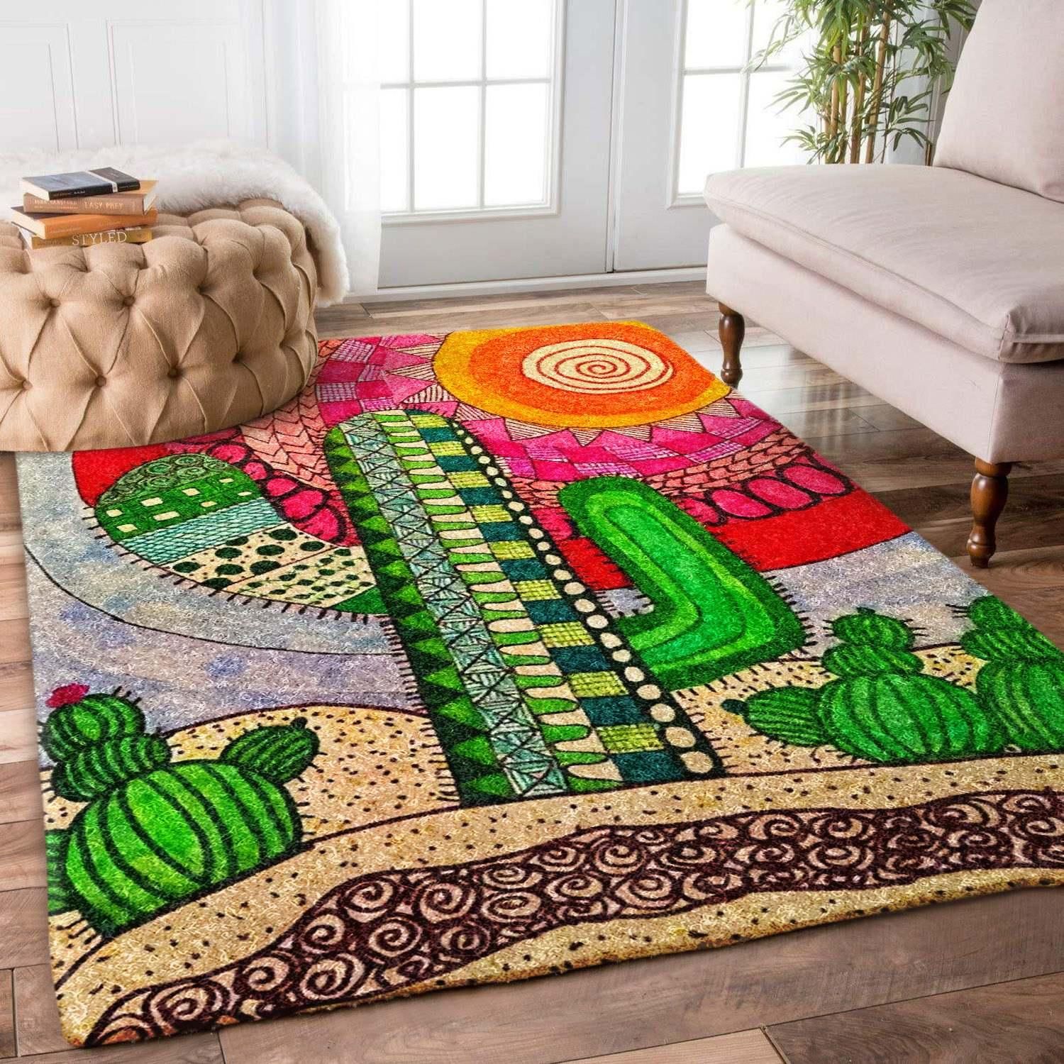 Cactus Rug Chrismas Gift - Indoor Outdoor Rugs