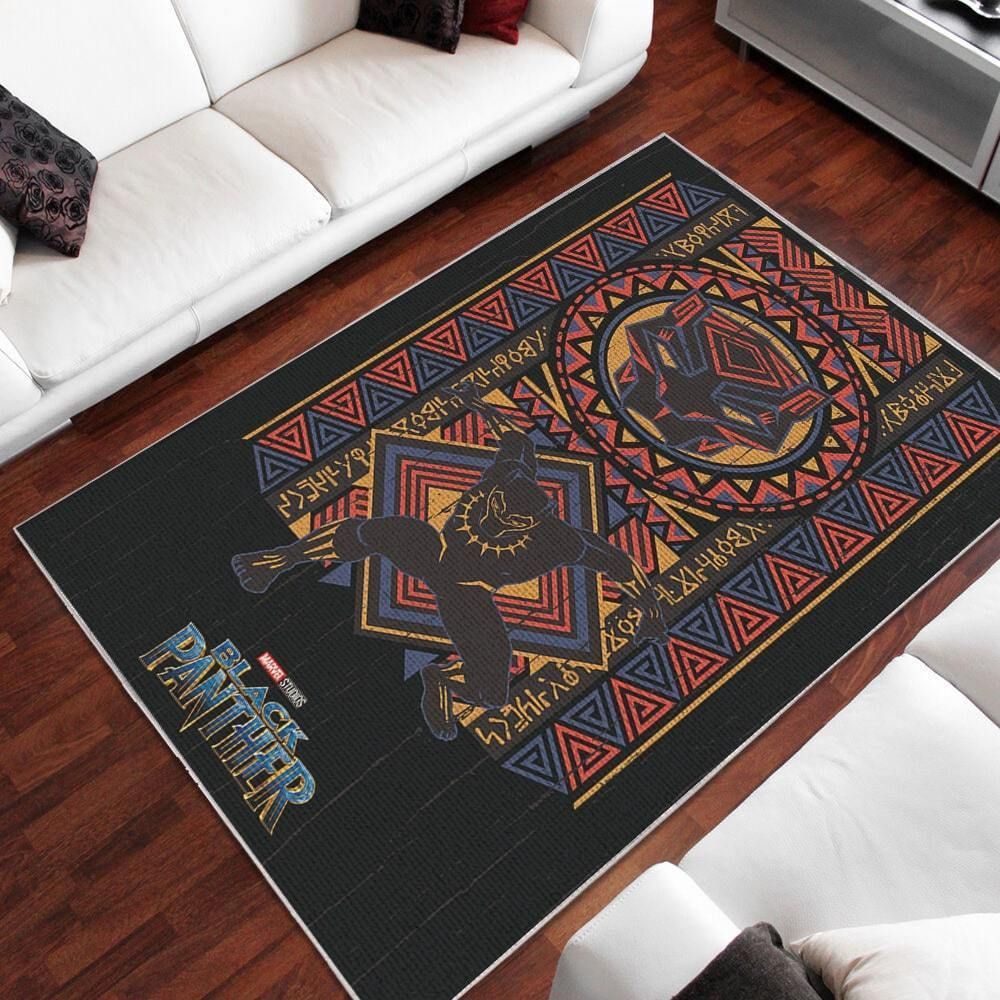 Black Panther Area Rug Chrismas Gift - Indoor Outdoor Rugs