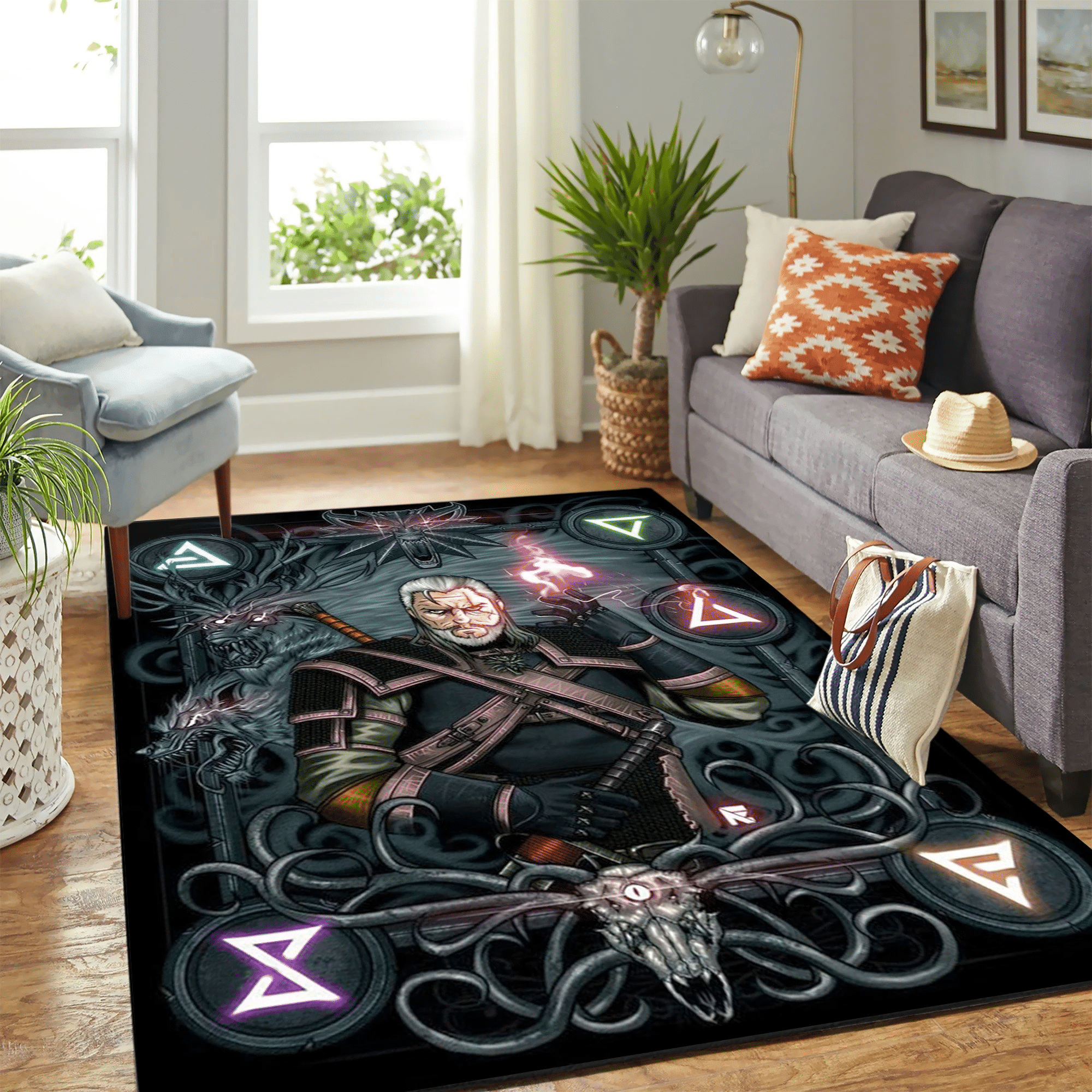 The Witcher Game Carpet Floor Area Rug Chrismas Gift - Indoor Outdoor Rugs
