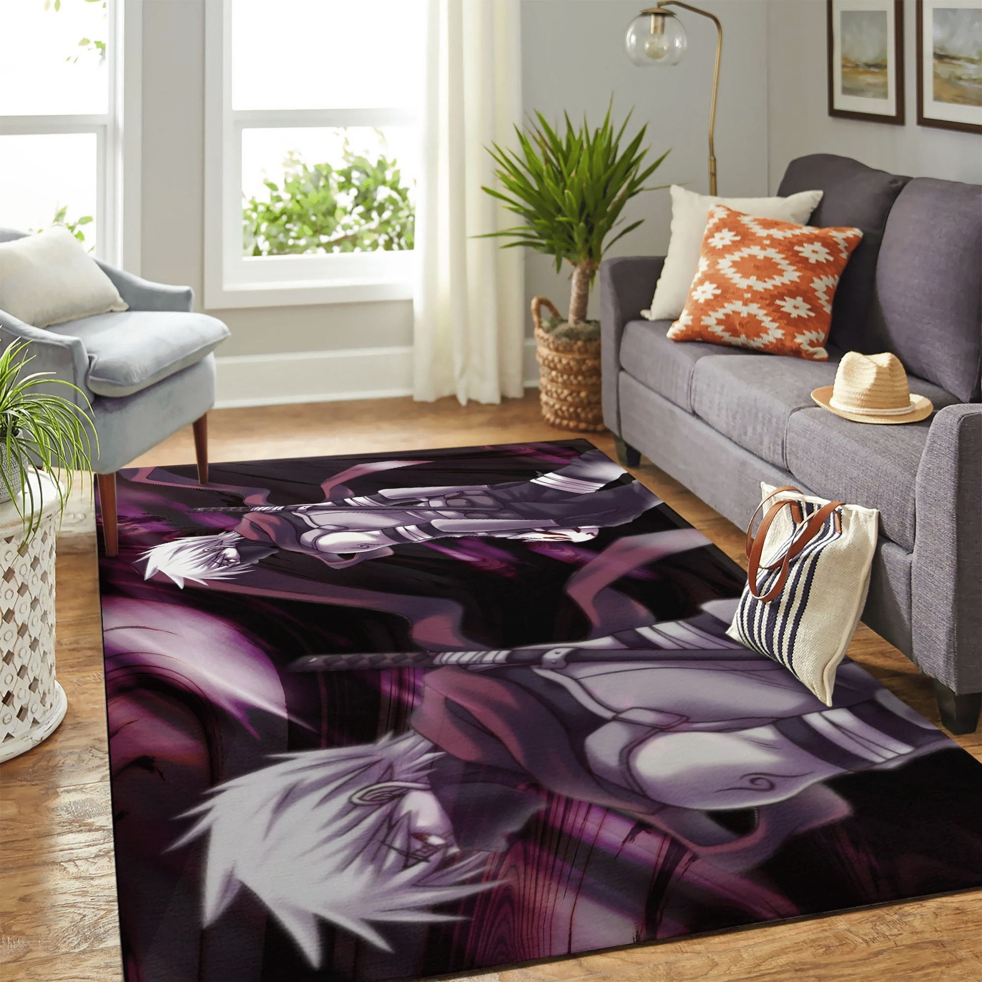 Kakashi Naruto Carpet Rug Chrismas Gift – Indoor Outdoor Rugs