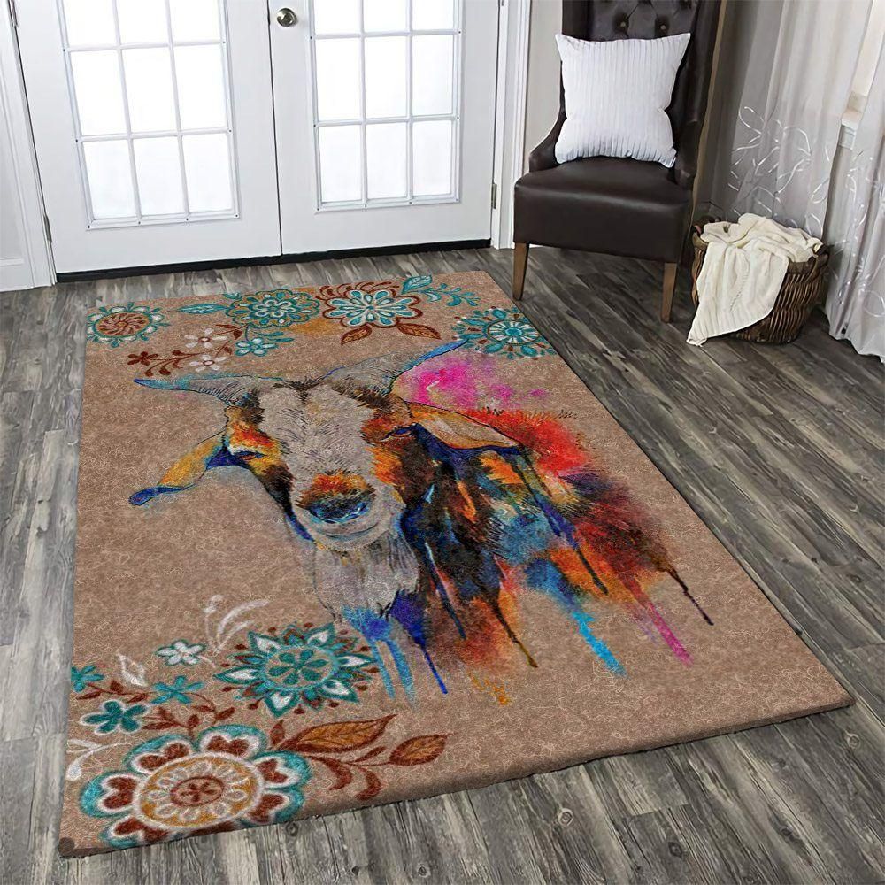 Goat Rug Chrismas Gift - Indoor Outdoor Rugs