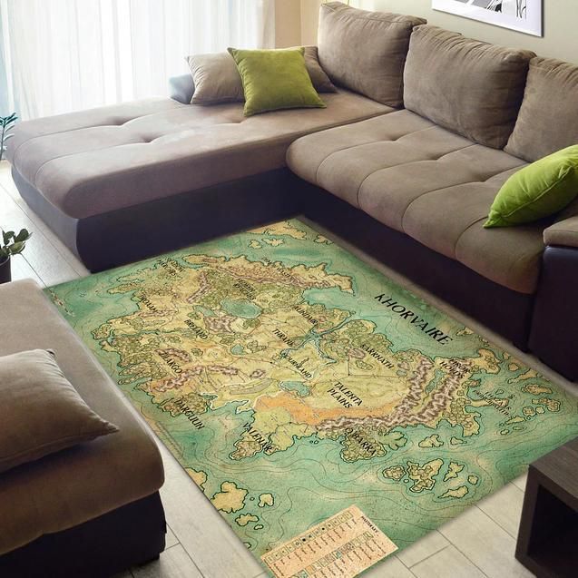 The Continent Of Khorvaire Eberron Map Area Rug Chrismas Gift - Indoor Outdoor Rugs