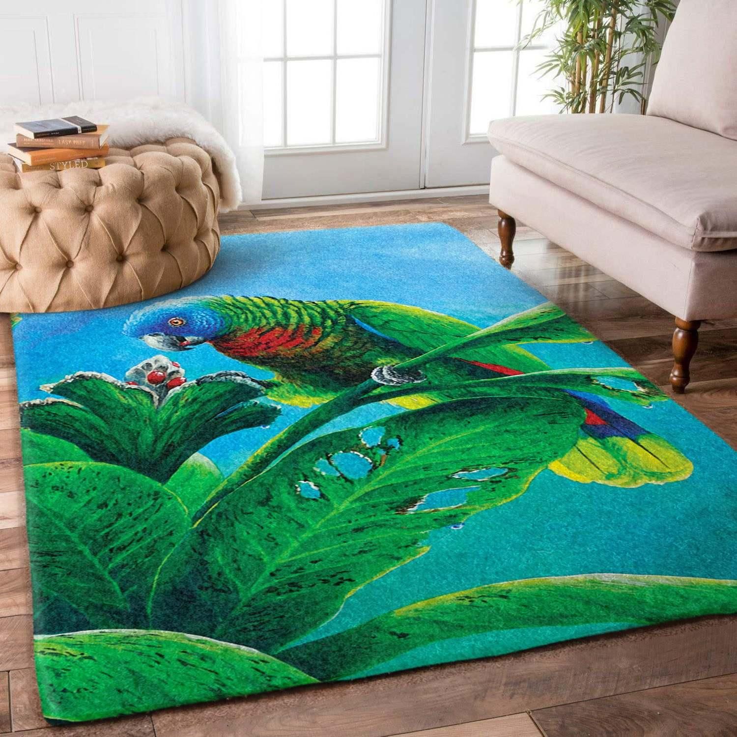 Parrot Rug Chrismas Gift - Indoor Outdoor Rugs