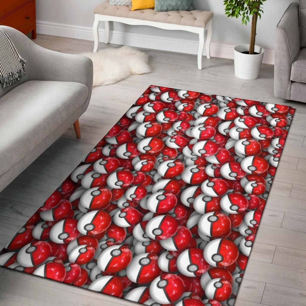 Pokeball Are Rug Chrismas Gift - Indoor Outdoor Rugs