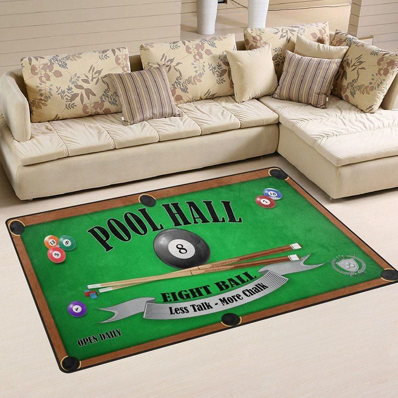 Billiard Rug Chrismas Gift - Indoor Outdoor Rugs