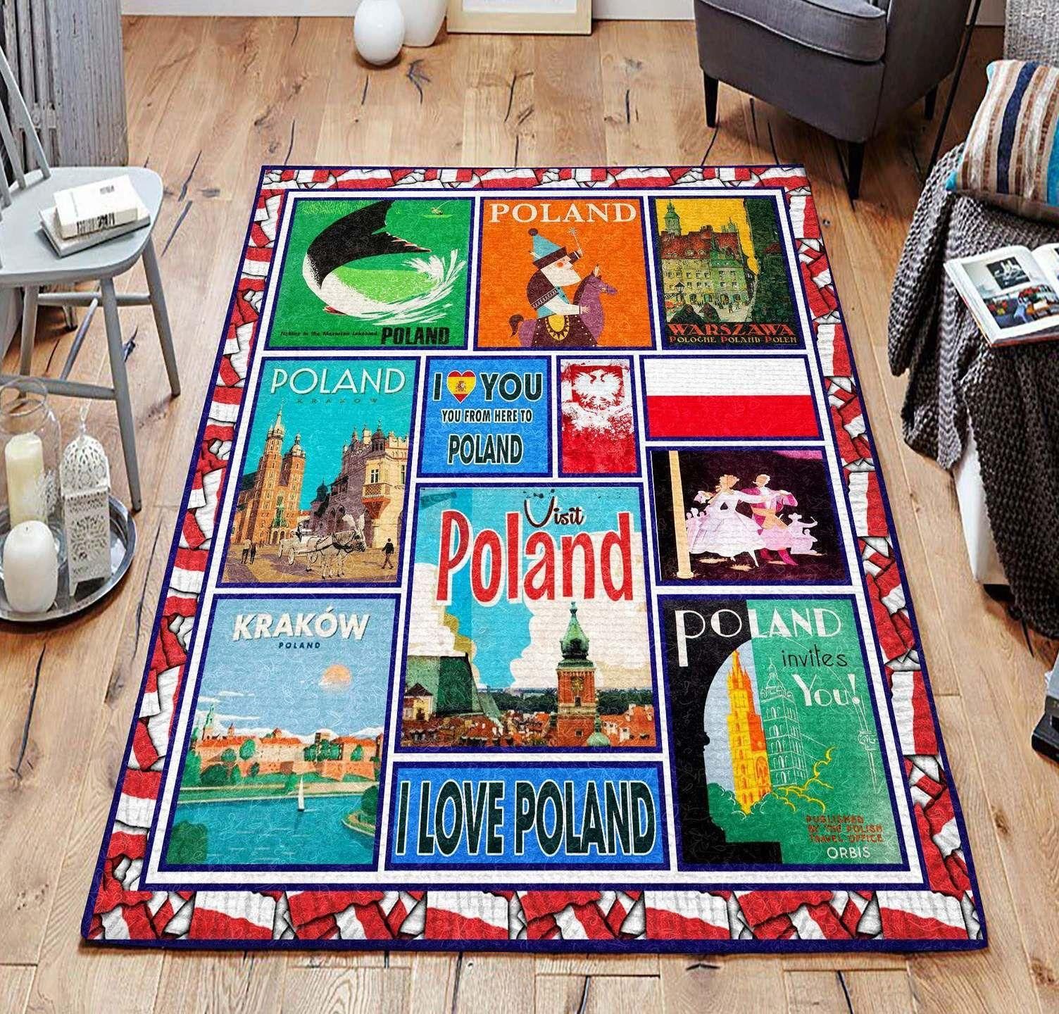 Poland Gs Rug Chrismas Gift - Indoor Outdoor Rugs