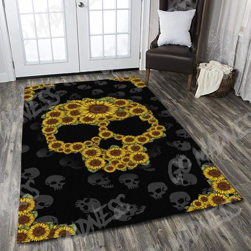 Skull Rug Chrismas Gift - Indoor Outdoor Rugs