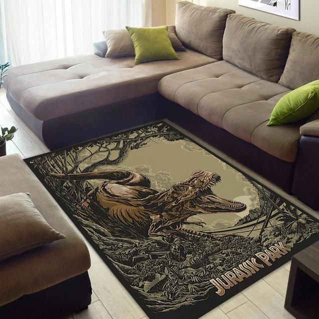 Jurassic Park Art Area Rug Chrismas Gift - Indoor Outdoor Rugs