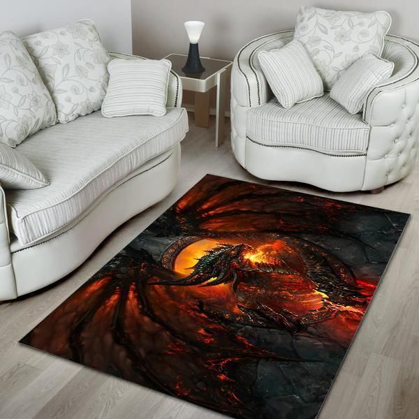 Dragon Area Rug Chrismas Gift - Indoor Outdoor Rugs