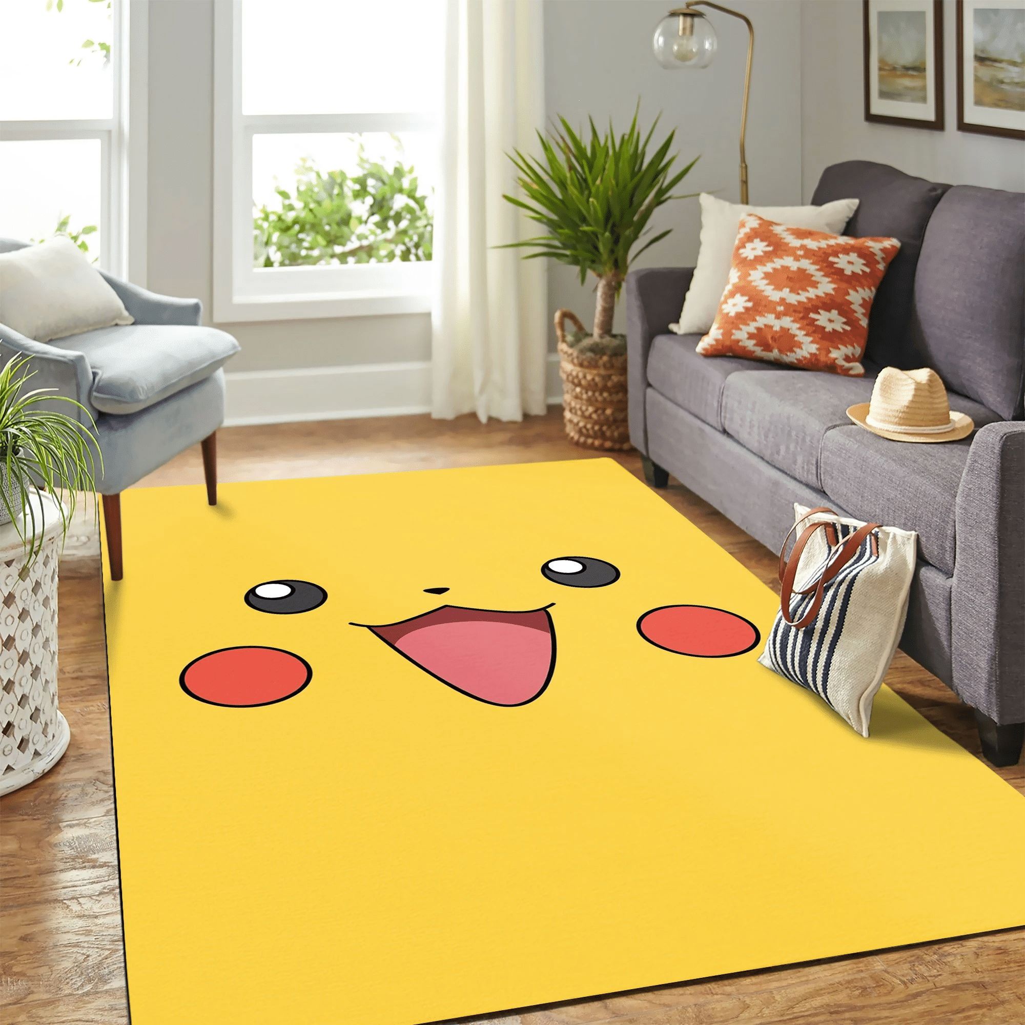 Pikachu Carpet Floor Area Rug Chrismas Gift – Indoor Outdoor Rugs