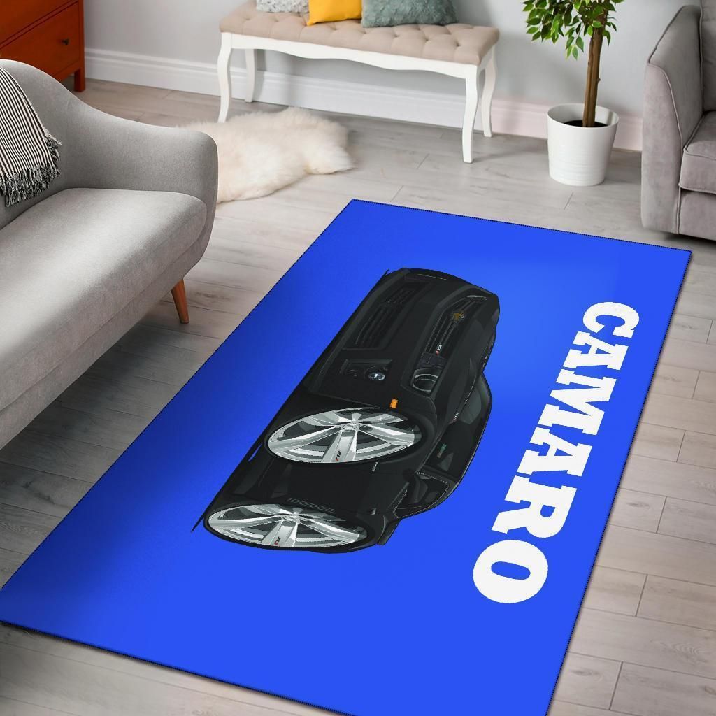 Chevrolet Camaro Car Art Area Rug Chrismas Gift - Indoor Outdoor Rugs