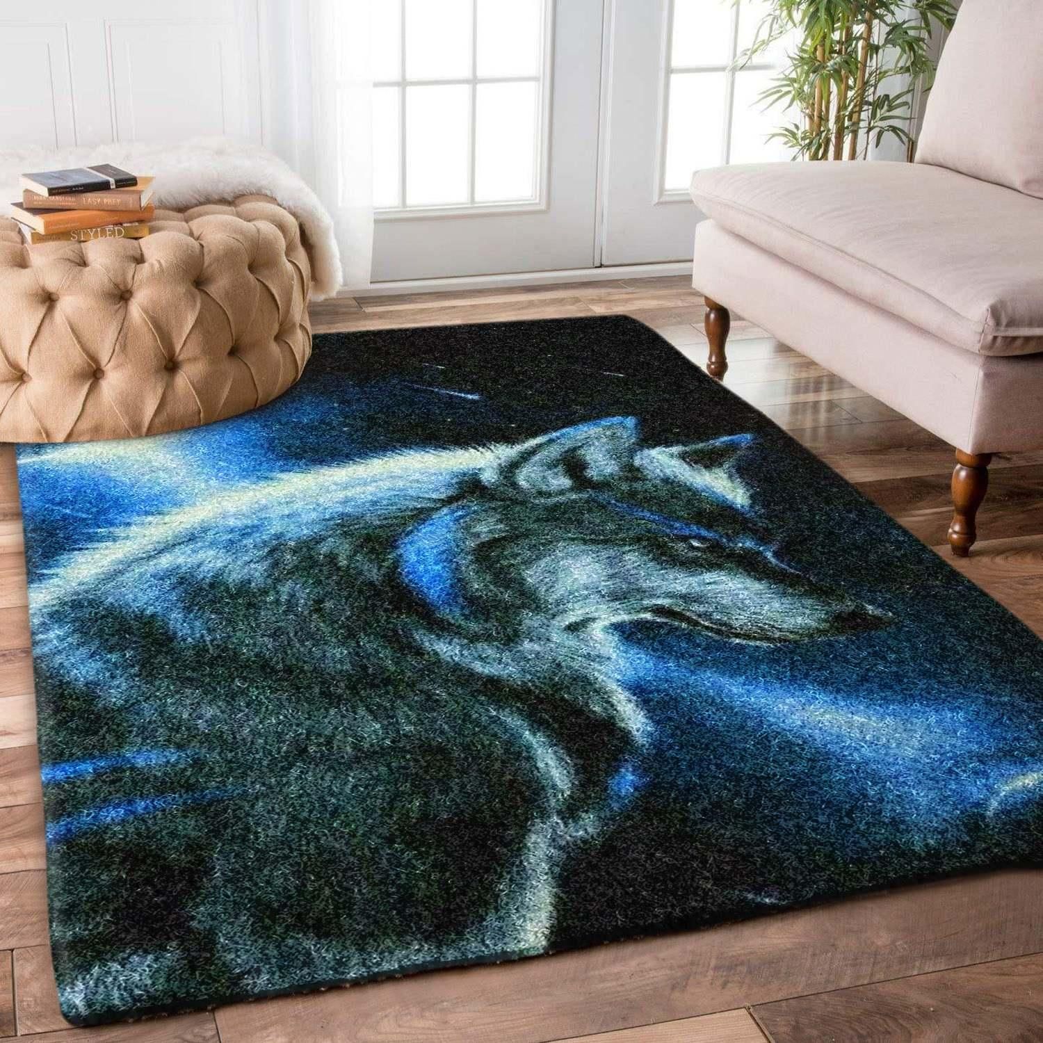 Wolf Rug Chrismas Gift - Indoor Outdoor Rugs