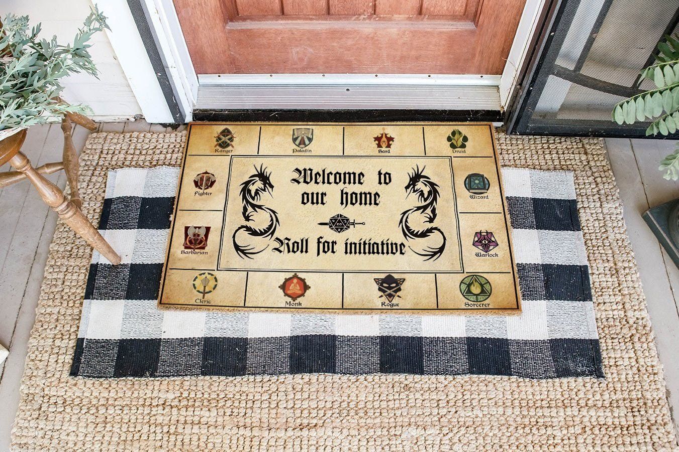 D D Welcome To Our Home All Over Printing Doormat Area Rug Chrismas Gift - Indoor Outdoor Rugs