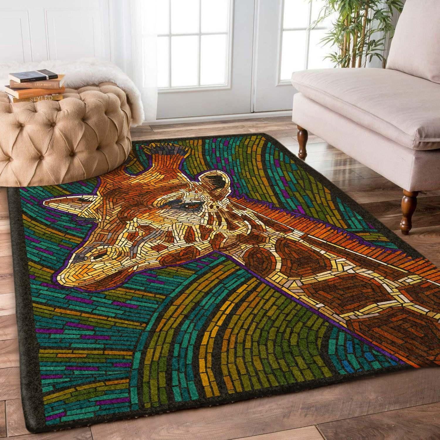 Giraffe Rug Chrismas Gift - Indoor Outdoor Rugs