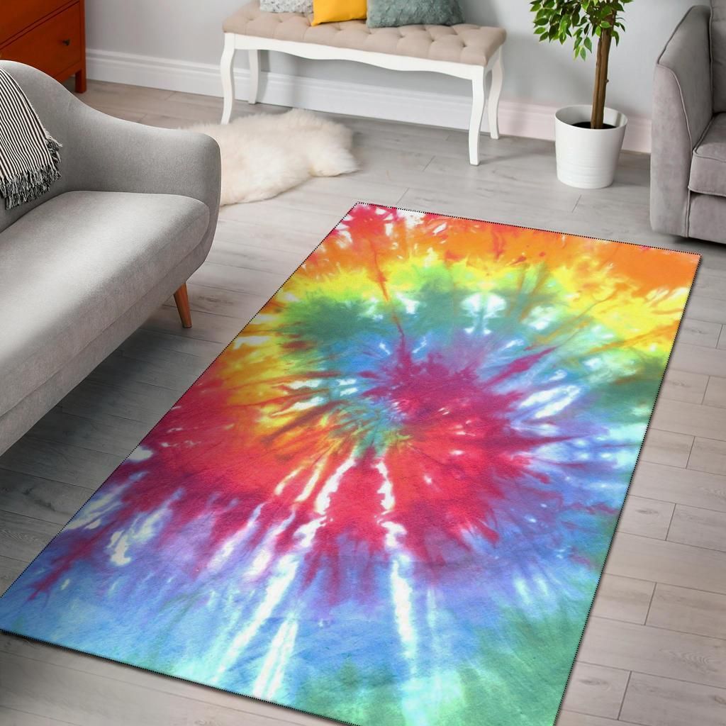 Colours Swirl Painting Area Rug Chrismas Gift - Indoor Outdoor Rugs