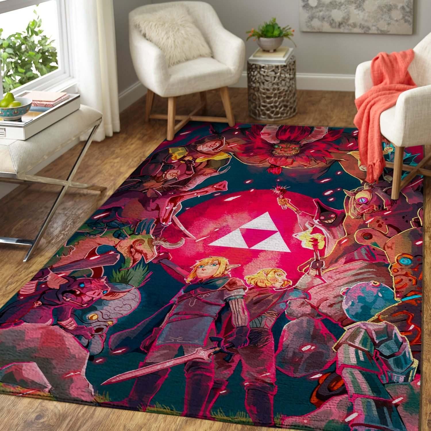 Video Game Fans The Legend Of Zelda Area Rug Chrismas Gift - Indoor Outdoor Rugs