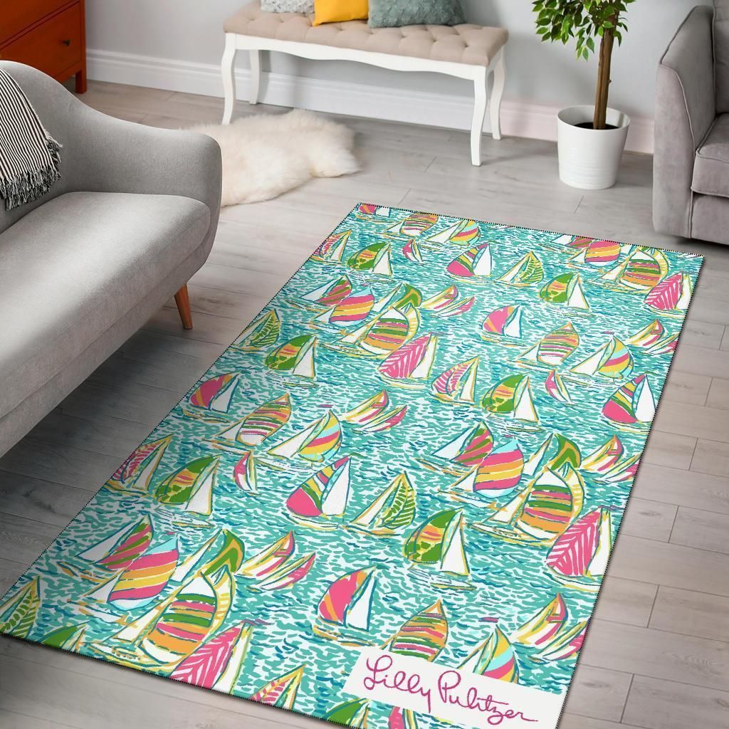 You Gotta Regatta Lilly Pulitzer Area Rug Chrismas Gift - Indoor Outdoor Rugs