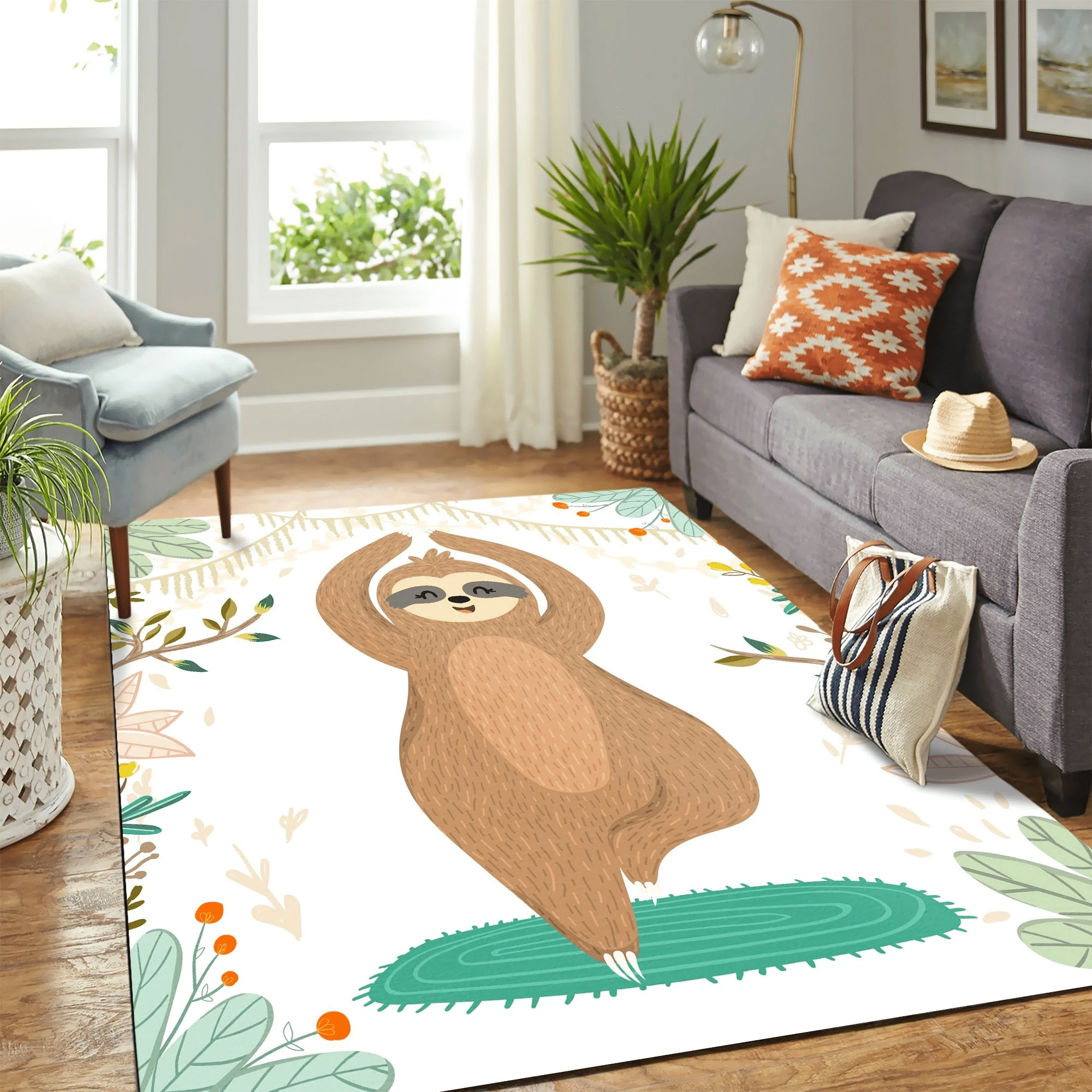 Sloth Mk Carpet Area Rug Chrismas Gift - Indoor Outdoor Rugs