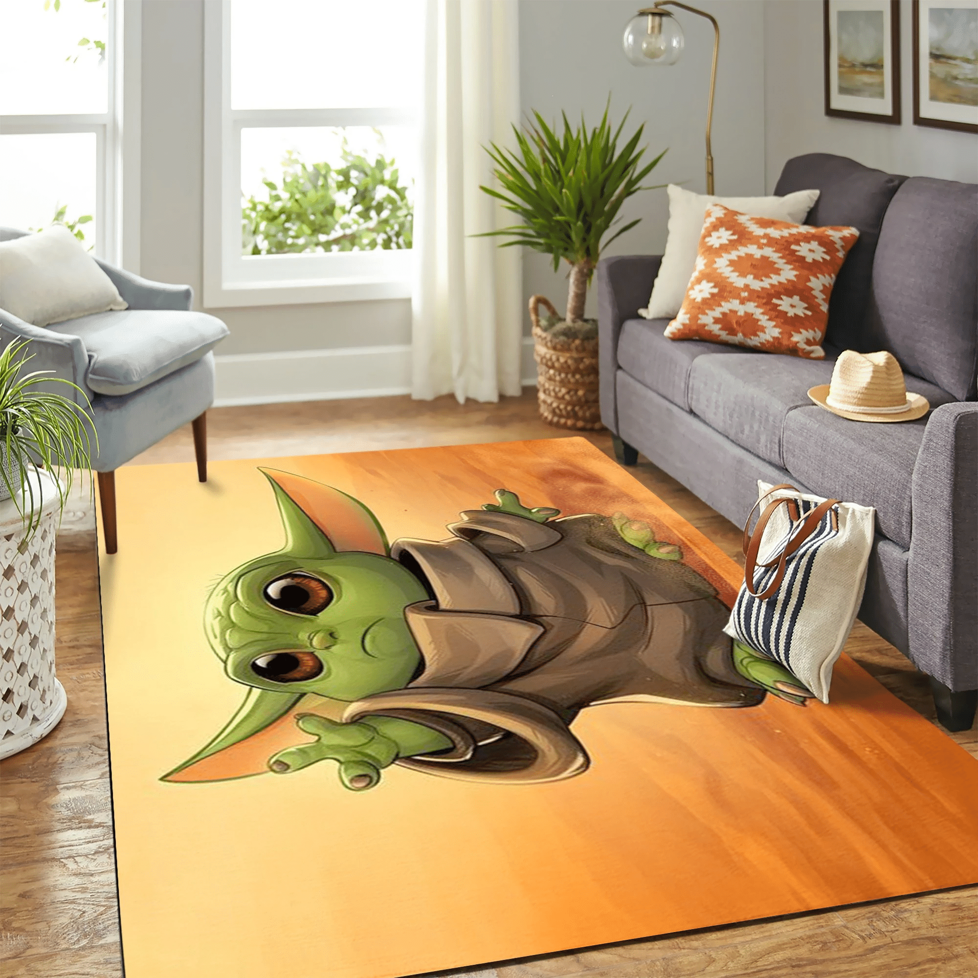 Baby Yoda New Carpet Floor Area Rug Chrismas Gift - Indoor Outdoor Rugs