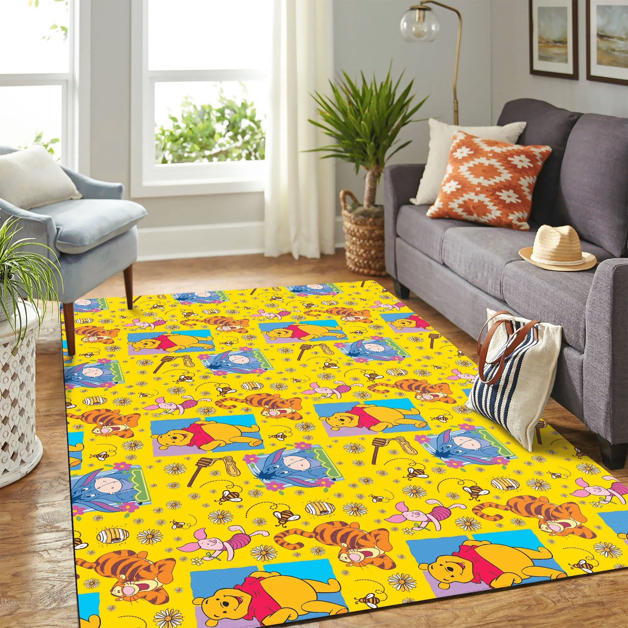 Pattern Winnie The Pooh Carpet Floor Area Rug Chrismas Gift - Indoor Outdoor Rugs