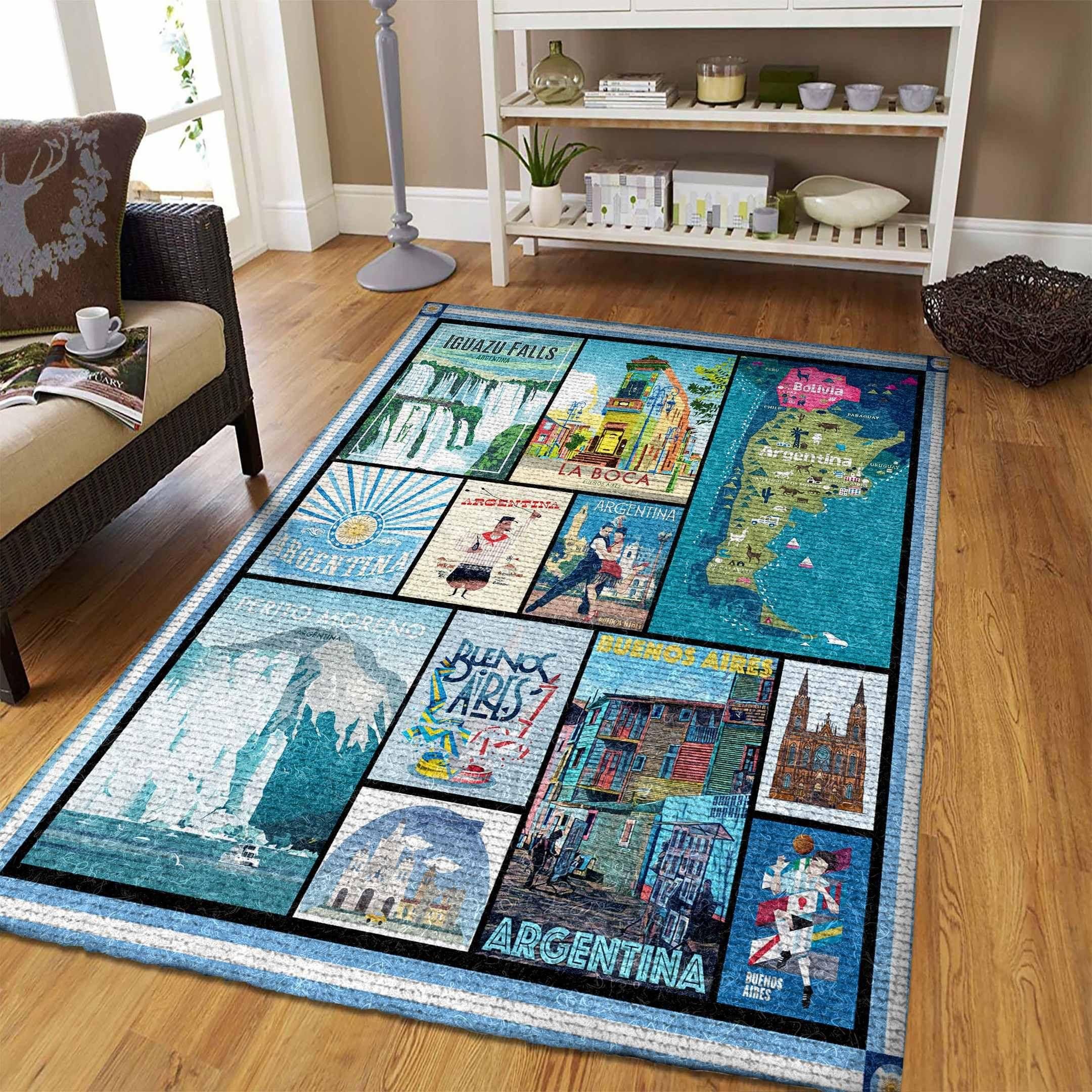 Argentina Rug Chrismas Gift - Indoor Outdoor Rugs