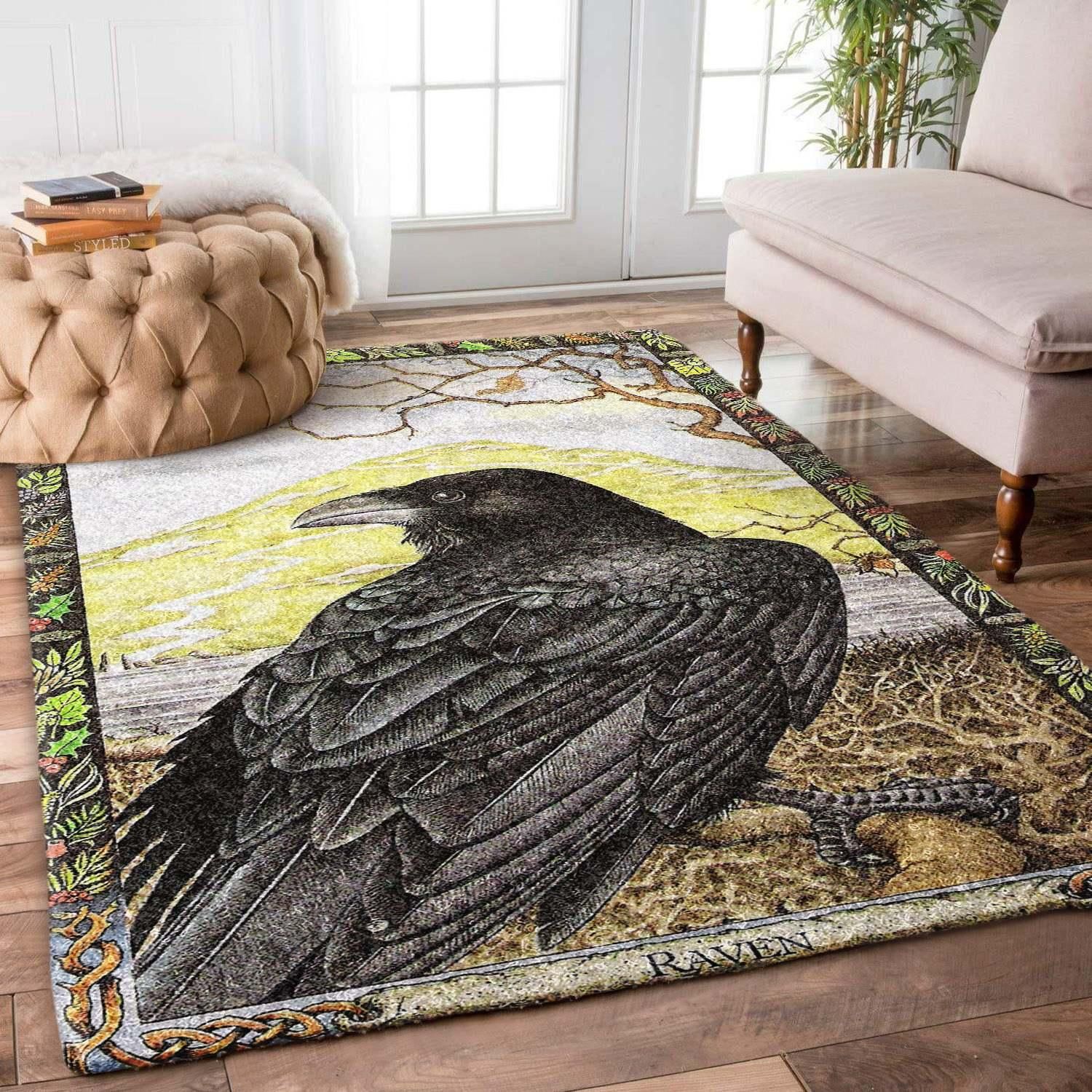 Raven Rug Chrismas Gift - Indoor Outdoor Rugs