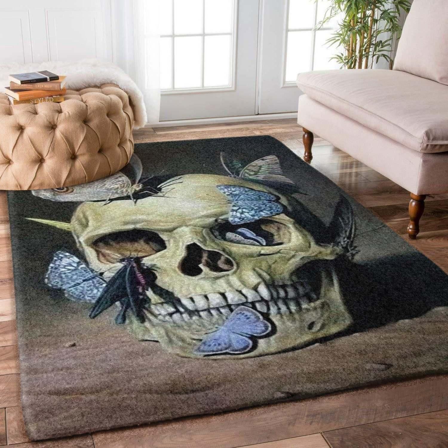 Skull Rug Chrismas Gift - Indoor Outdoor Rugs