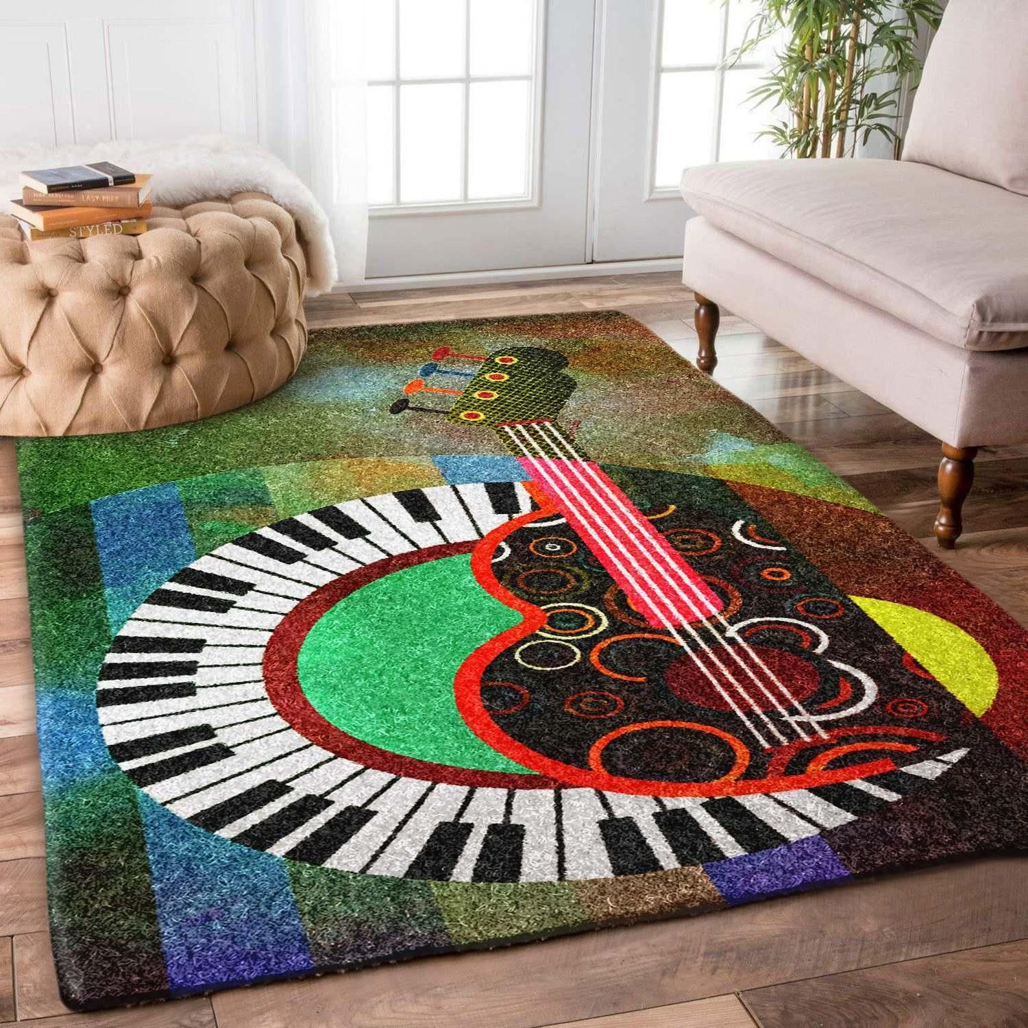 Guitar Rug Chrismas Gift - Indoor Outdoor Rugs