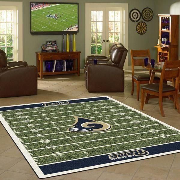 Los Angeles Rams Area Rug Chrismas Gift - Indoor Outdoor Rugs