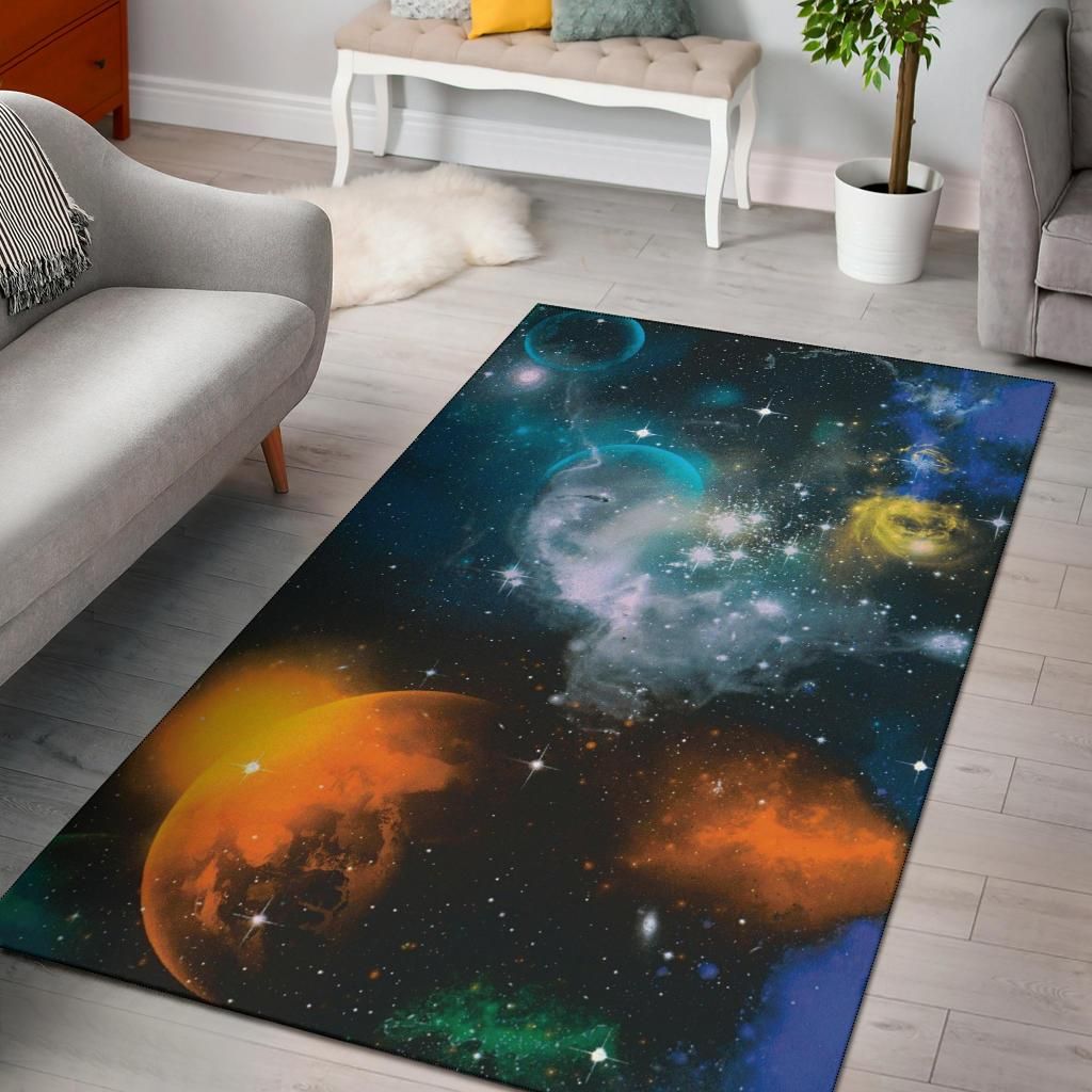 Planets Area Rug Chrismas Gift - Indoor Outdoor Rugs