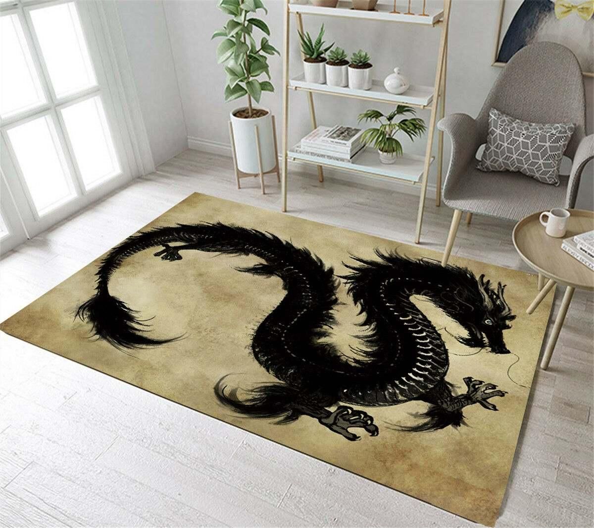 Dragon Rug Chrismas Gift - Indoor Outdoor Rugs