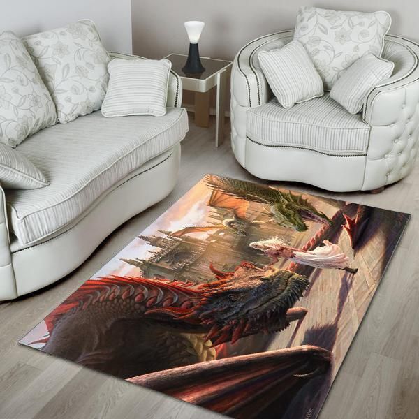 Dragon Area Rug Chrismas Gift - Indoor Outdoor Rugs