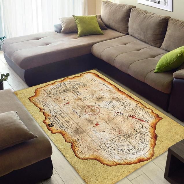 The Goonies Map Area Rug Chrismas Gift - Indoor Outdoor Rugs