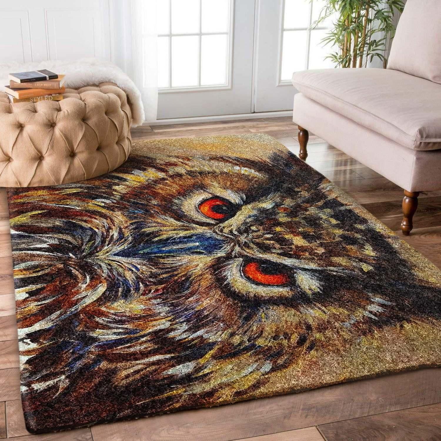 Owl Rug Chrismas Gift - Indoor Outdoor Rugs