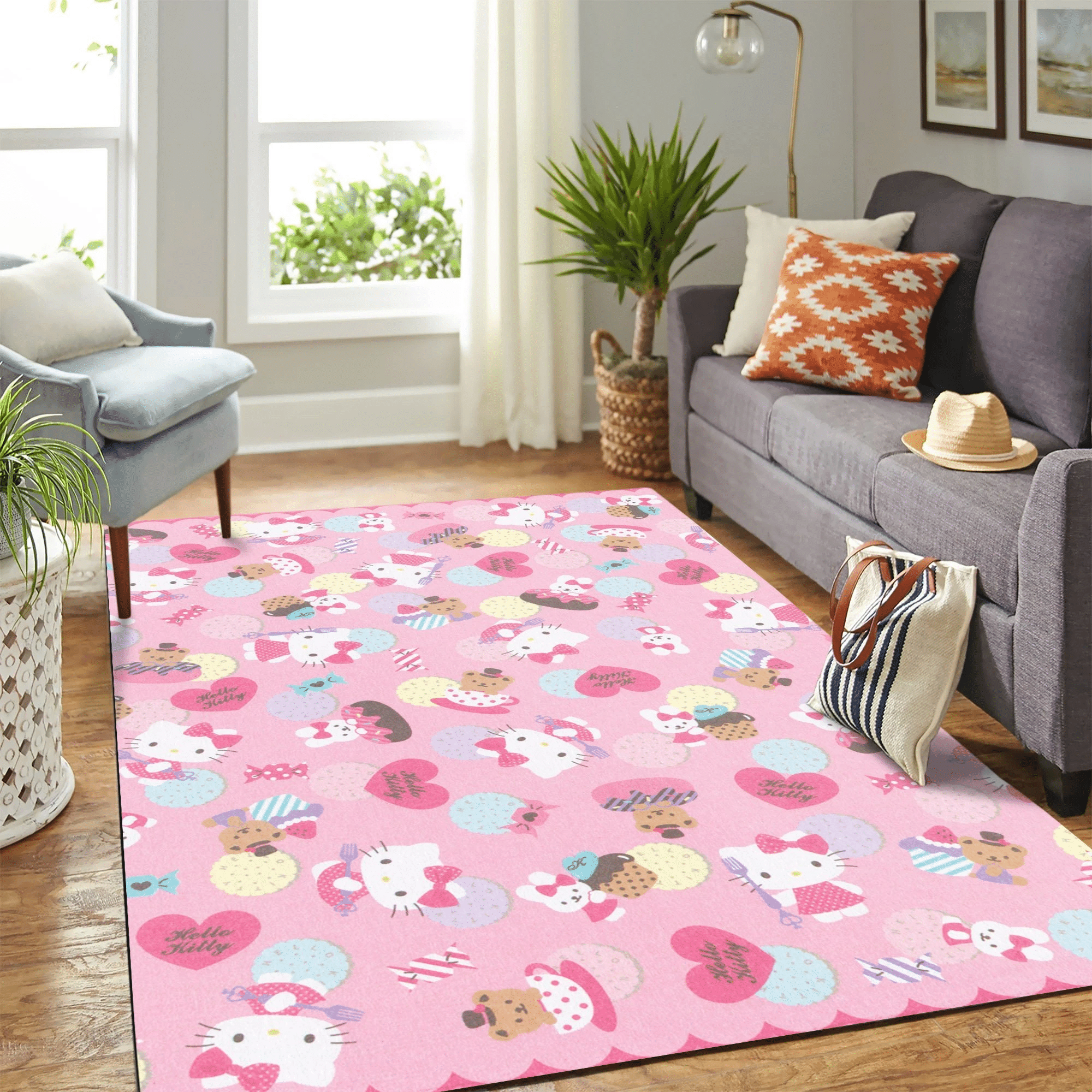 Hello Kitty Carpet Rug Chrismas Gift - Indoor Outdoor Rugs